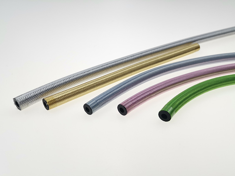 Color outer braided tube
