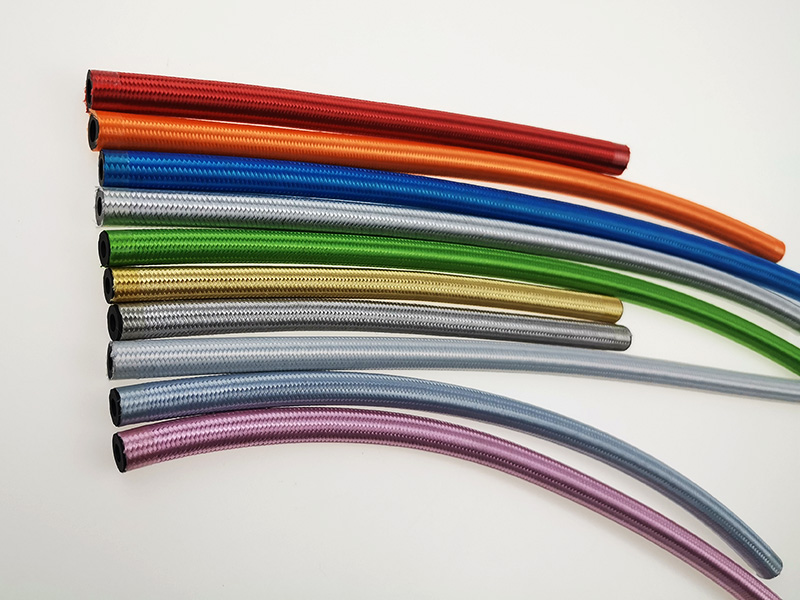 Color outer braided tube