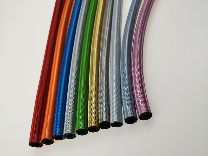 彩色外编织管