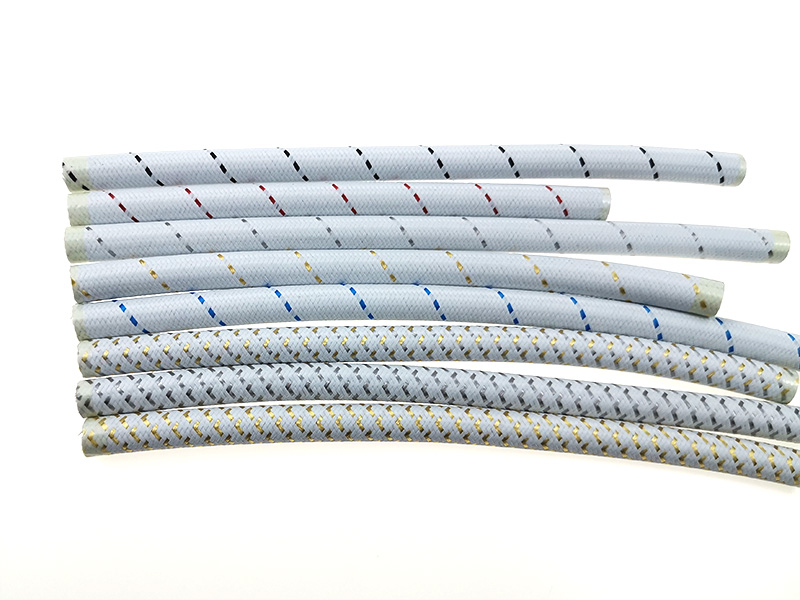 Platinum blue color outer braided pipe